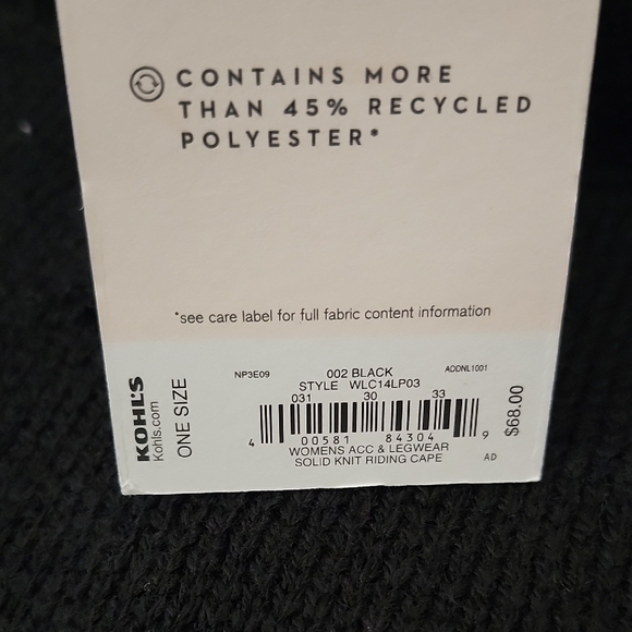 LC Lauren Conrad Black Poncho Sweater - Picture 4 of 11